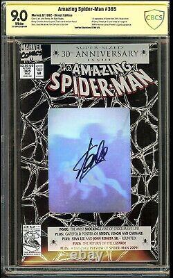 Signature Du Spider-man #365 Cbcs 9.0 Stan Lee Signé 30e Anniversaire Cgc
