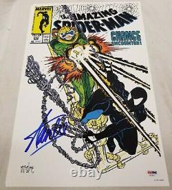 Signé par Stan Lee Spider-Man 298 PSA/DNA avec COA Affiche d'art en impression de bande dessinée 1992 cgc