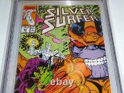 Silver Surfer #v3 #44 Cgc Ss Signature Autograph Stan Lee 1er Infinity Gauntlet