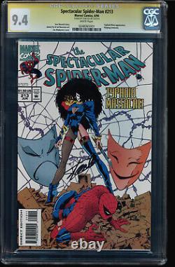 Spectaculaire Spider-man #213 Cgc 9,4 Ss Stan Lee Signé Cgc #024836501