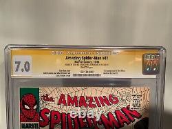 Spider-Man Extraordinaire #41 CGC SS Stan Lee et John Romita SR Clé 1ère apparition de Rhino
