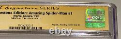 Spider-Man Incroyable #1 CGC 9.2 SS Stan Lee Signé Marvel Milestone Ed Signature