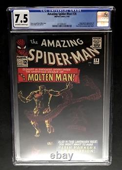 Spider-Man Incroyable #28 CGC 7.5 1er Homme en Fusion! STAN LEE & STEVE DITKO MARVEL 1965