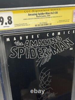 Spider-Man Incroyable 36 Cgc 9.8 Ss Signé & Esquissé par John Romita Sr & Stan Lee 1/1
