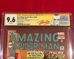 Spider-Man Incroyable 700 CGC 9.6 Signé Nom Complet & Croquis par Stan Lee le Jour de ses 94 ans