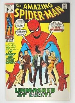 Spider-Man Incroyable 87 Haut Grade 1970 Pages OWW Romita CGC C'est Stan Lee VF NM VF+