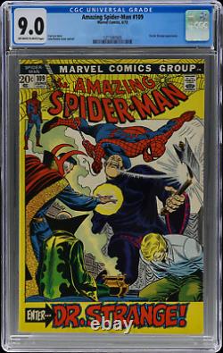 Spider-Man étonnant #109 (Marvel 1972) CGC 9.0 Couverture de Stan Lee et John Romita