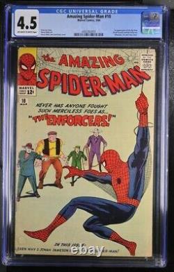 Spider-Man étonnant 10 CGC 4.5 1ère apparition de Big Man 1964