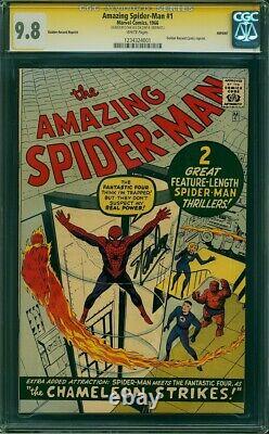 Spider-Man étonnant #1 CGC 9.8 Marvel 1966 Signature de Stan Lee! WP! GRR! K10 cm