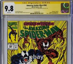 Spider-Man étonnant #362 KIOSQUE CGC 9.8 SS 2x Signé par STAN LEE & M BAGLEY