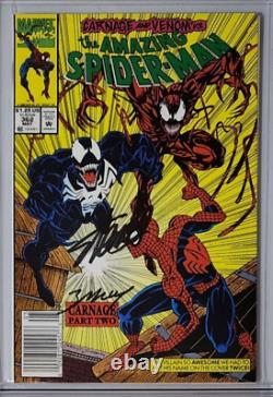 Spider-Man étonnant #362 KIOSQUE CGC 9.8 SS 2x Signé par STAN LEE & M BAGLEY