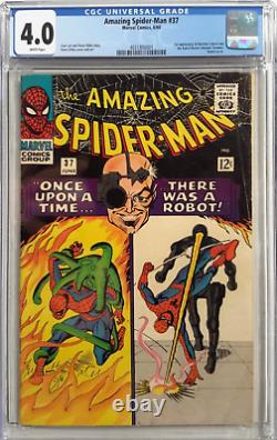 Spider-Man étonnant #37 Cgc 4.0 (Marvel 1966) 1ère apparition de Norman Osbornstan Lee
