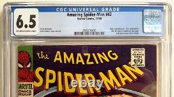Spider-Man étonnant #42 Cgc 6.51966 Marvel 1ère apparition de Mary Jane par Stan Lee et Romita