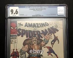 Spider-Man étonnant #47 Cgc 9.6 Nm+ Wp Kraven! Stan Lee Marvel Comics 1967 Rare