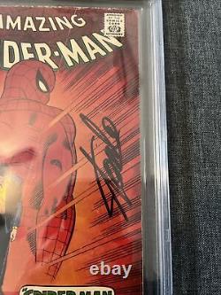 Spider-Man étonnant #50 CBCS 3.0 Stan Lee signé 1967 1ère apparition du Roipin PAS CGC