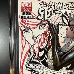 Spider-Man étonnant #606 Triple Sign & Sketch Stan Lee, J Scott Campbell CGC 9.8