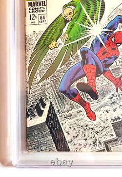 Spider-Man étonnant #64 (1968) CGC 8.0 Stan Lee John Romita Couverture Classique