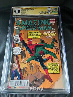 Spider-Man étonnant #700 Variante Ditko CGC 9.8 Signé Stan Lee