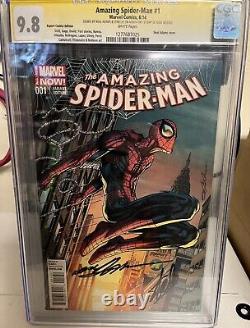 Spider-Man étonnant n°1 (2014) CGC 9.8 signé par Stan Lee et Neal Adams