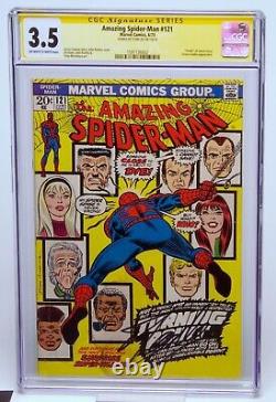 Spider-Man incroyable # 121 CGC 3.5 # 122 CGC 3.0 signé par Stan Lee