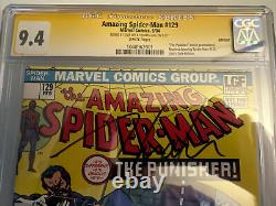 Spider-Man incroyable #129 CGC 9.4 SIGNÉ STAN LEE THOMAS JANE Lions Gate Réimpression
