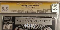 Spider-Man incroyable (1963 1ère série) #365 CGC ss 5.5 Par Stan the Man Lee lui-même