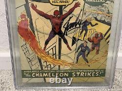 Spider-Man incroyable #1 CGC 9.2 Stan Lee SS! 1966 GRR Rare