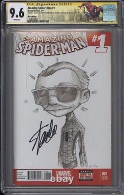 Spider-Man incroyable #1 CGC SS 9.6 Stan Lee SIGNÉ UNIQUE EN SON GENRE ANIME COSPLAY OA