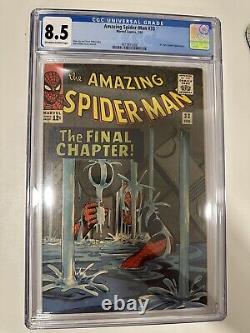 Spider-Man incroyable #33 CGC 8.5 Couverture classique de Ditko Clé Stan Lee Marvel 1966