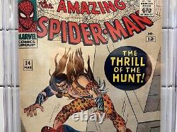 Spider-Man incroyable #34 1966 CGC 7.0 Apparition de Kraven Stan Lee Ditko