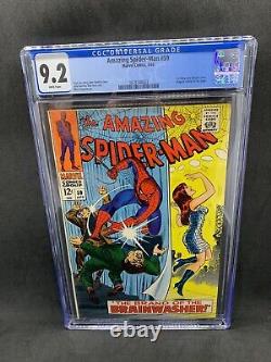 Spider-Man incroyable 59 CGC 9.2 PAGES BLANCHES 1968 1ère couverture de Mary Jane Stan Lee