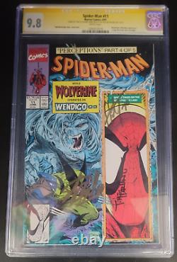 Spider-Man n°11 CGC 9.8 signé par Stan Lee et Todd McFarlane Pages blanches