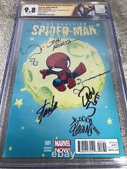 Spider-Man supérieur 1 CGC 4XSS 9.8 Stan Lee Romita Young Variant Cover Custom