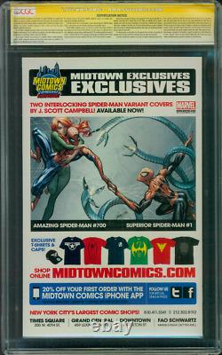 Spider-Man supérieur 1 CGC SS 9.8 Stan Lee Campbell Variant Cover 3/13