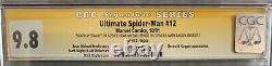 Spider-Man ultime #12 Cgc 9.8 Nm/mt 2001 signé par Stan Lee, Mark Bagley et Bendis