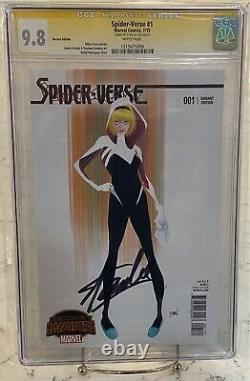 Spider Verse Variante #1 Cgc 9.8 Série Signature 2015 Stan Lee Autograph Comic