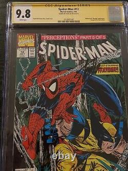 Spider-man #12 Cgc 9.8 Ss Signé Stan Lee Todd Mcfarlane Issue Wolverine Cover