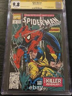 Spider-man #12 Cgc 9.8 Ss Signé Stan Lee Todd Mcfarlane Issue Wolverine Cover