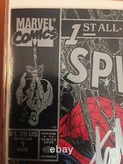 Spider-man # 1 (1990) Silver Signé Stan Lee & Todd Mcfarlane, Nm, No Coa Cgc It