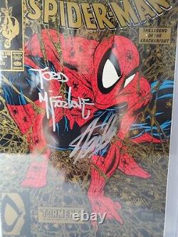 Spider-man #1 Cgc 9.6 Signé Par Stan Lee Et Tod Mcfarlane Gold Edition
