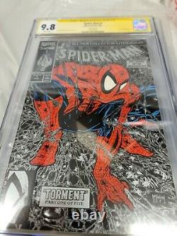 Spider-man #1 Cgc 9,8 Silver Signed By Stan Lee Todd Mcfarlane Art! Sm 1 Homage