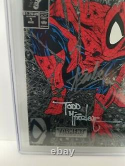Spider-man #1 Cgc 9.8 Ss Silver 1990 Signé 2x Stan Lee & Todd Mcfarlane 2011