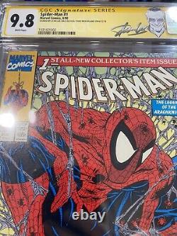 Spider-man #1 Cgc 9.8 Ss Stan Lee & Todd Mcfarlane Signatures Magnifiques Rare Gem