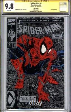 Spider-man #1 Cgc 9,8 Ss Stan Lee (variante Argentée)