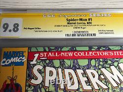 Spider-man #1 Cgc Ss 9.8 Signé Todd Mcfarlane & Stan Lee! 1990 Poly-bagd