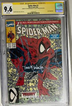 Spider-man #1 Torment Cgc Ss 9.6 Stan Lee Et Todd Mcfarlane Signé
