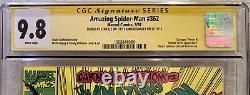 Spider-man #362 Cgc 9.8 Ss Stan Lee & Bagley 1er Carnage Venom Cover Newsstand