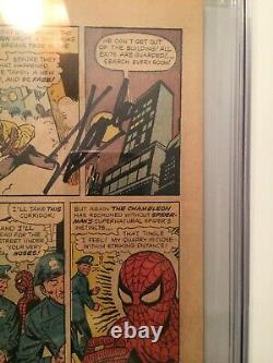 Spider-man Amazing 1 Cgc Ng 15 Page Signé Par Stan Lee