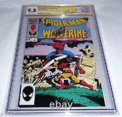 Spider-man Vs Wolverine #1 Cgc Ss 9.8 2x Signature Autographe Stan Lee Hobgoblin