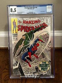 Spider-man étonnant #64 (1968) Cgc 8.5 Histoire de Stan Lee & Couverture de John Romita